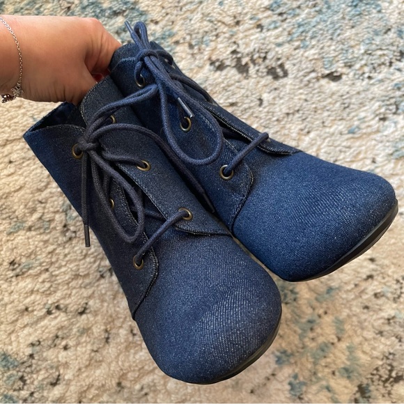 Rampage Denim Booties NEW in Box - Picture 4 of 12